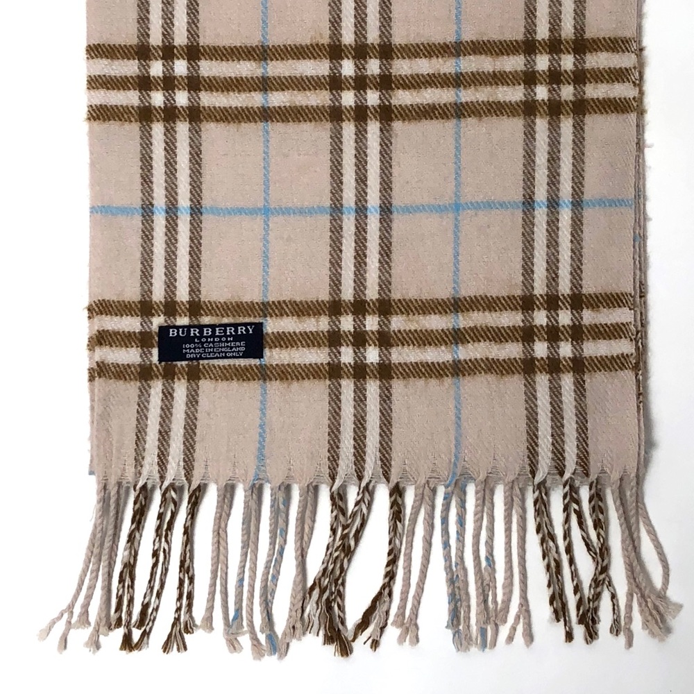 BURBERRY  % CASHMERE Scarf Made in England